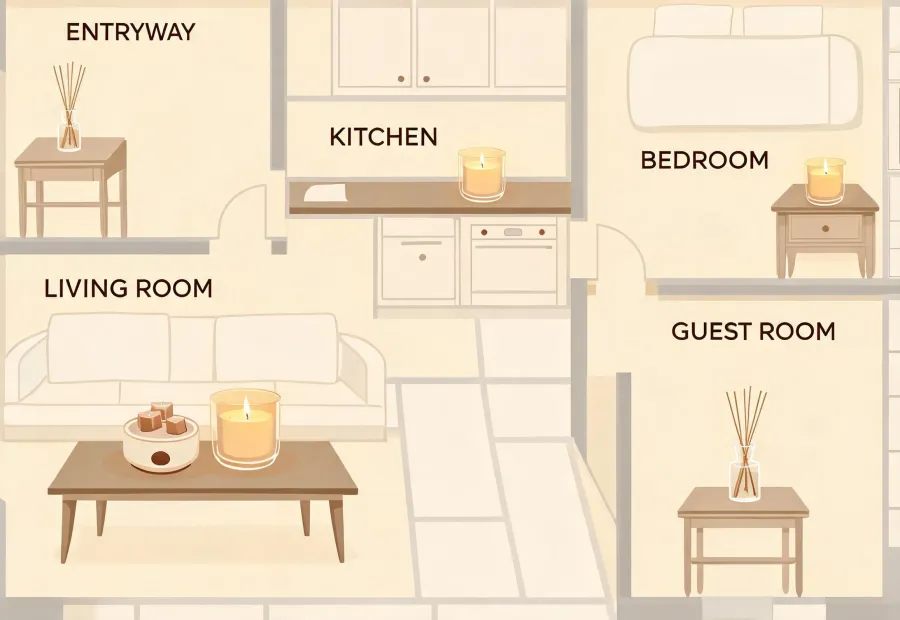 Map of home fragrance use cases